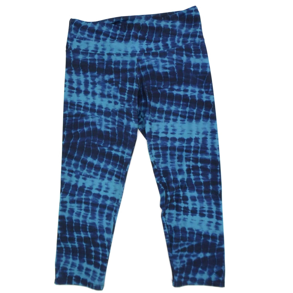 Onzie Blue Teal Tie Dye Sophy Capri Leggings Size S/M - Picture 3 of 7